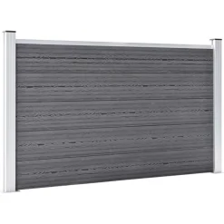 Tuinafscheidingen*vidaXL Schutting 526x106 cm HKC Grijs