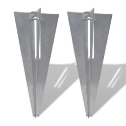 Schuttingpaalpinnen 2 st staal>vidaXL Hot