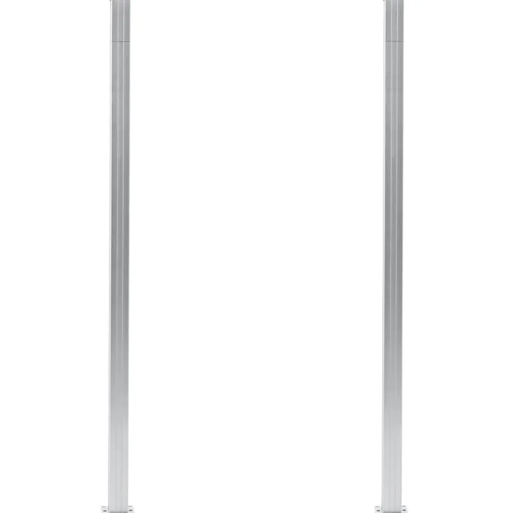 Schuttingpalen 2 st 185 cm aluminium>vidaXL Hot