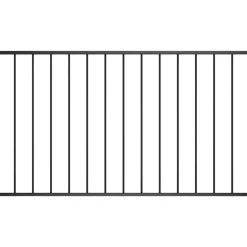 Tuinafscheidingen*vidaXL Schuttingpaneel Woerden gepoedercoat staal 1,7 x 0,75 m Zwart