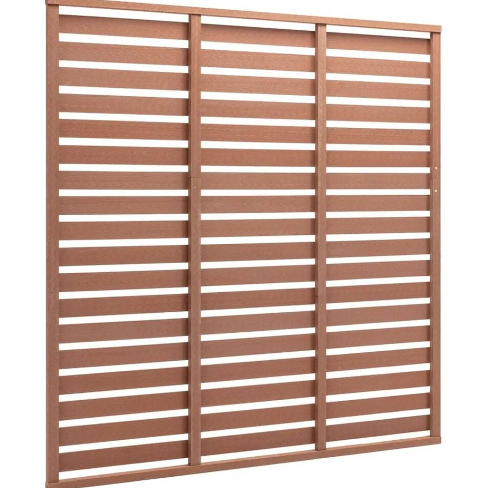 Tuinafscheidingen*vidaXL Schuttingpaneel 180x180 cm HKC Bruin