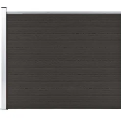 Tuinafscheidingen*vidaXL Schuttingpaneel 175x146 cm HKC Zwart