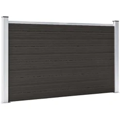 Tuinafscheidingen*vidaXL Schuttingpaneel 180x105 cm HKC Zwart