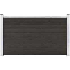 Tuinafscheidingen*vidaXL Schuttingpaneel 180x105 cm HKC Zwart