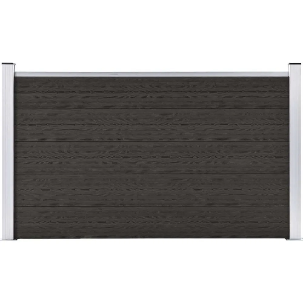 Tuinafscheidingen*vidaXL Schuttingpaneel 180x105 cm HKC Zwart