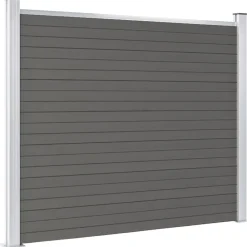 Tuinafscheidingen*vidaXL Schuttingpaneel 180x146 cm HKC Grijs
