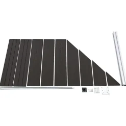 Tuinafscheidingen*vidaXL Schuttingpaneel 95x(105-180) cm HKC Zwart