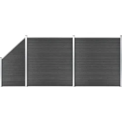 Schuttingpanelenset 446x(105-186) cm HKC>vidaXL Online
