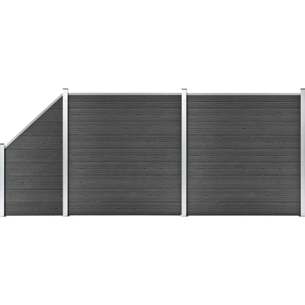 Schuttingpanelenset 446x(105-186) cm HKC>vidaXL Online