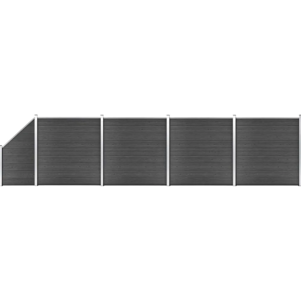 Schuttingpanelenset 792x(105-186) cm HKC>vidaXL