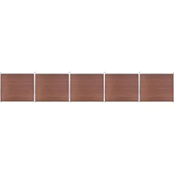 Tuinafscheidingen*vidaXL Schuttingpanelenset 872x146 cm HKC Bruin