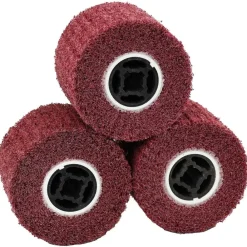 Schuurrollen 3 pcs Rood 12 x 12 x 10 cm Synthetische Vezel>vidaXL Sale