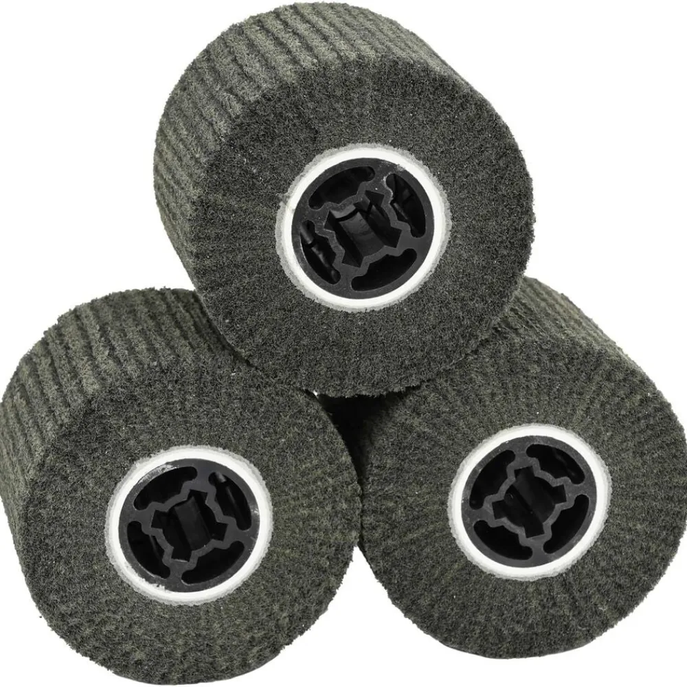 Schuurrollen 3 pcs Zwart 12 x 12 x 10 cm Synthetische Vezel>vidaXL Clearance
