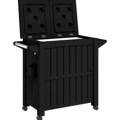 Trolleys*vidaXL Serveerwagen 3-in-1 polypropeen Zwart