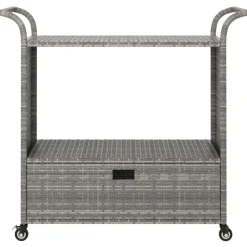 Serveerwagen met lade 100x45x97 cm poly rattan><noscript><img width=