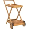 Serveerwagen 54x87x90 cm massief acaciahout>vidaXL Sale