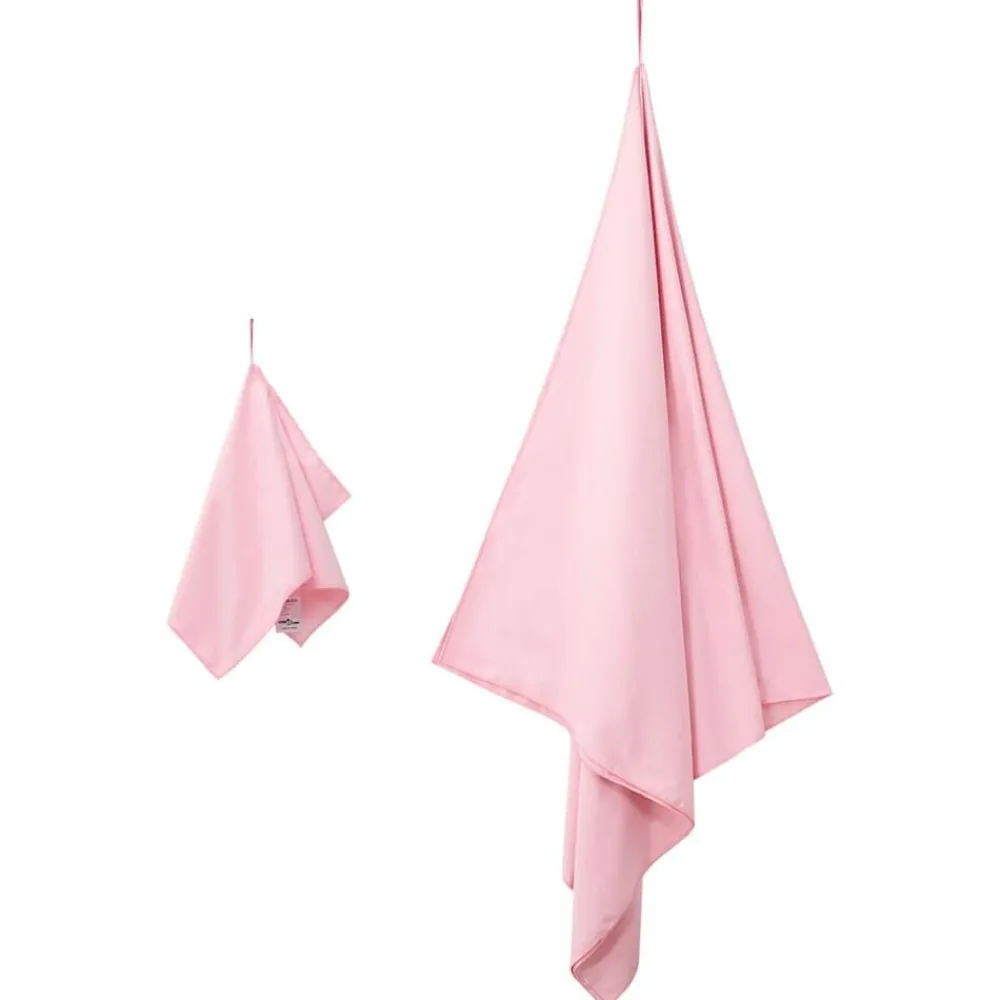Linnengoed*vidaXL Set van Sporthanddoeken 2 pcs Stof Roze