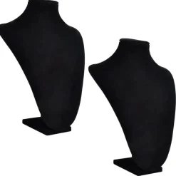 Uiterlijk & Gezondheid*vidaXL Sieradenhouder voor ketting 23x11,5x30 cm zwart 2 st