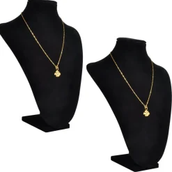 Uiterlijk & Gezondheid*vidaXL Sieradenhouder voor ketting 23x11,5x30 cm zwart 2 st