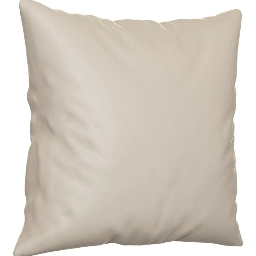 Woon- & Tuinaccessoires*vidaXL Sierkussens 2 st 40x40 cm microvezelstof crèmekleurig Crème