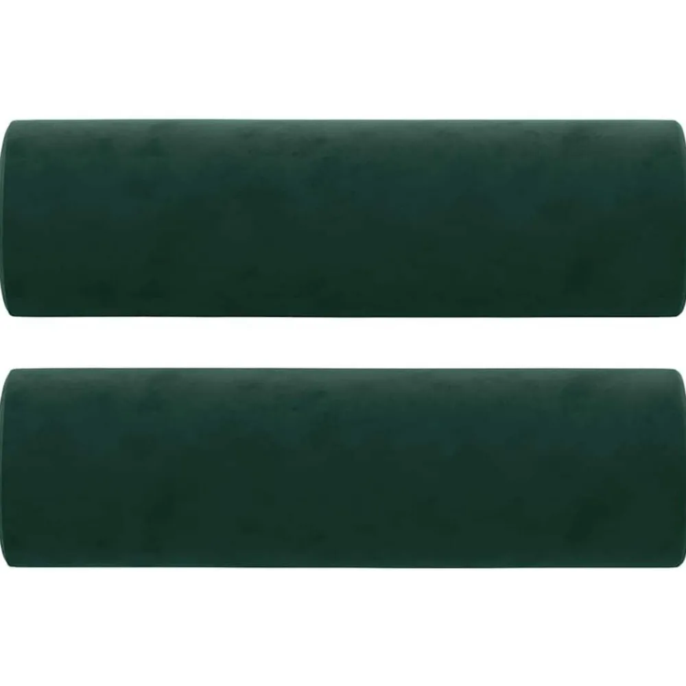 Woon- & Tuinaccessoires*vidaXL Sierkussens 2 st 15x50 cm fluweel Donkergroen