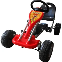 Speelgoed*vidaXL Skelter met pedalen Rood