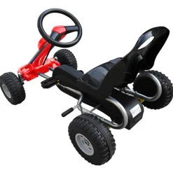 Speelgoed*vidaXL Skelter met pedalen Rood