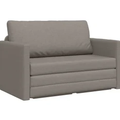 Banken*vidaXL Slaapbank 110cm Stof Taupe