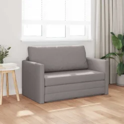 Banken*vidaXL Slaapbank 110cm Stof Taupe