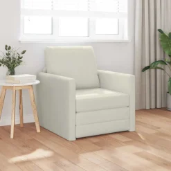 Slaapbank Crème 74 x 77 x 81 cm Fluweel>vidaXL Hot
