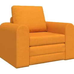 Banken*vidaXL Slaapbank 98 x 71 x 83 cm Stof Donkergeel