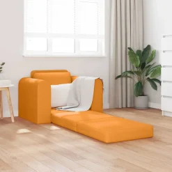 Banken*vidaXL Slaapbank 98 x 71 x 83 cm Stof Donkergeel