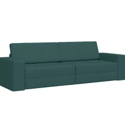 Banken*vidaXL Slaapbank 245 x 78 x 77 cm Stof Donkergroen