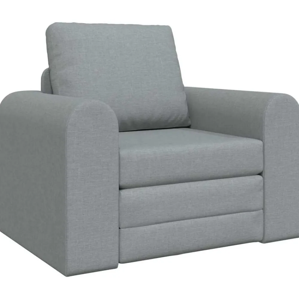 Banken*vidaXL Slaapbank 98 x 71 x 83 cm Stof Lichtgrijs