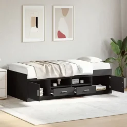Slaapbank met lades zonder matras 100x200 cm>vidaXL Sale