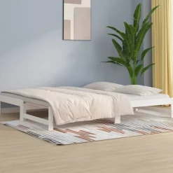 Slaapbank uitschuifbaar massief grenenhout 2x(90x200) cm>vidaXL Sale