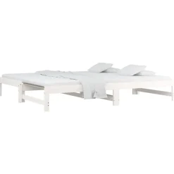 Slaapbank uitschuifbaar massief grenenhout 2x(90x200) cm><noscript><img width=