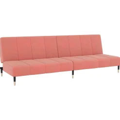 Banken*vidaXL Slaapbank 2-zits fluweel Roze
