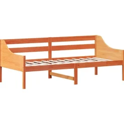 Bedden & Accessoires*vidaXL Slaapbank zonder matras 80x200 cm massief grenenhout was Bruin