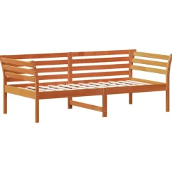 Bedden & Accessoires*vidaXL Slaapbank zonder matras 90x190 cm massief grenenhout was Bruin