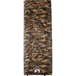 Buitensport*vidaXL Slaapzak voor volwassenen 3 seizoenen Camouflage