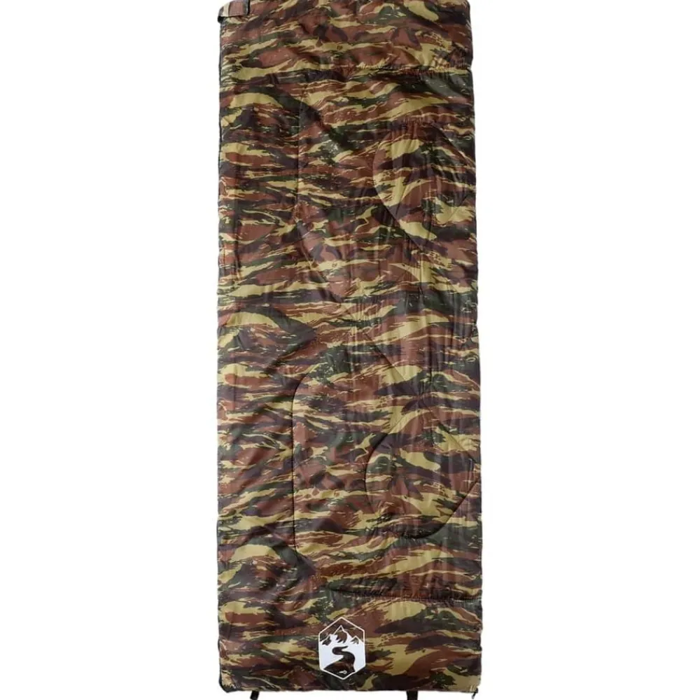 Buitensport*vidaXL Slaapzak voor volwassenen camping 3 seizoenen Camouflage