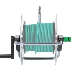Bouwbeslag*vidaXL Slanghaspel voor 50 m 1/2" of 35 m 3/4" slang wandmontage staal