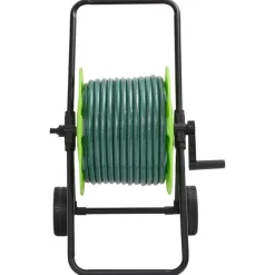 Bouwbeslag*vidaXL Slanghaspelkar met 30 m slang PVC groen