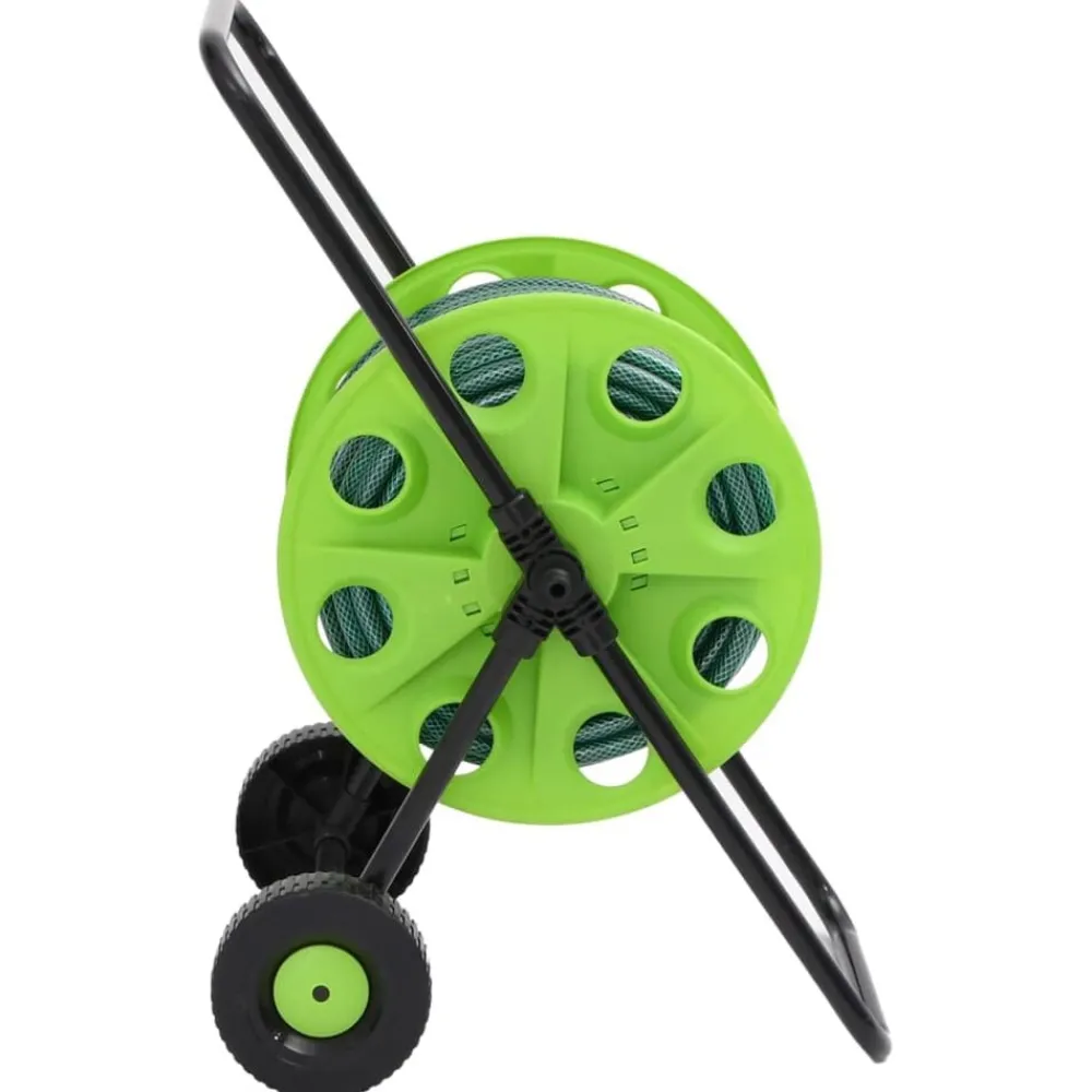 Bouwbeslag*vidaXL Slanghaspelkar met 30 m slang PVC groen