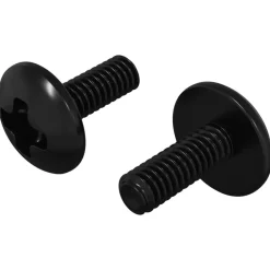 Bouwbeslag*vidaXL Sleeve Schroeven 2 pcs Zwart M4 x 10 mm Staal
