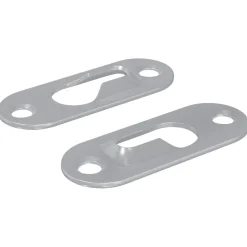 Sleufhanger 2 pcs Zilver 45 x 16 x 3.5 mm IJzer>vidaXL Discount