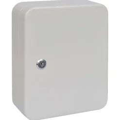 Sleuteldoos met slot Ivoor 20 x 7,5 x 25 cm Staal>vidaXL New