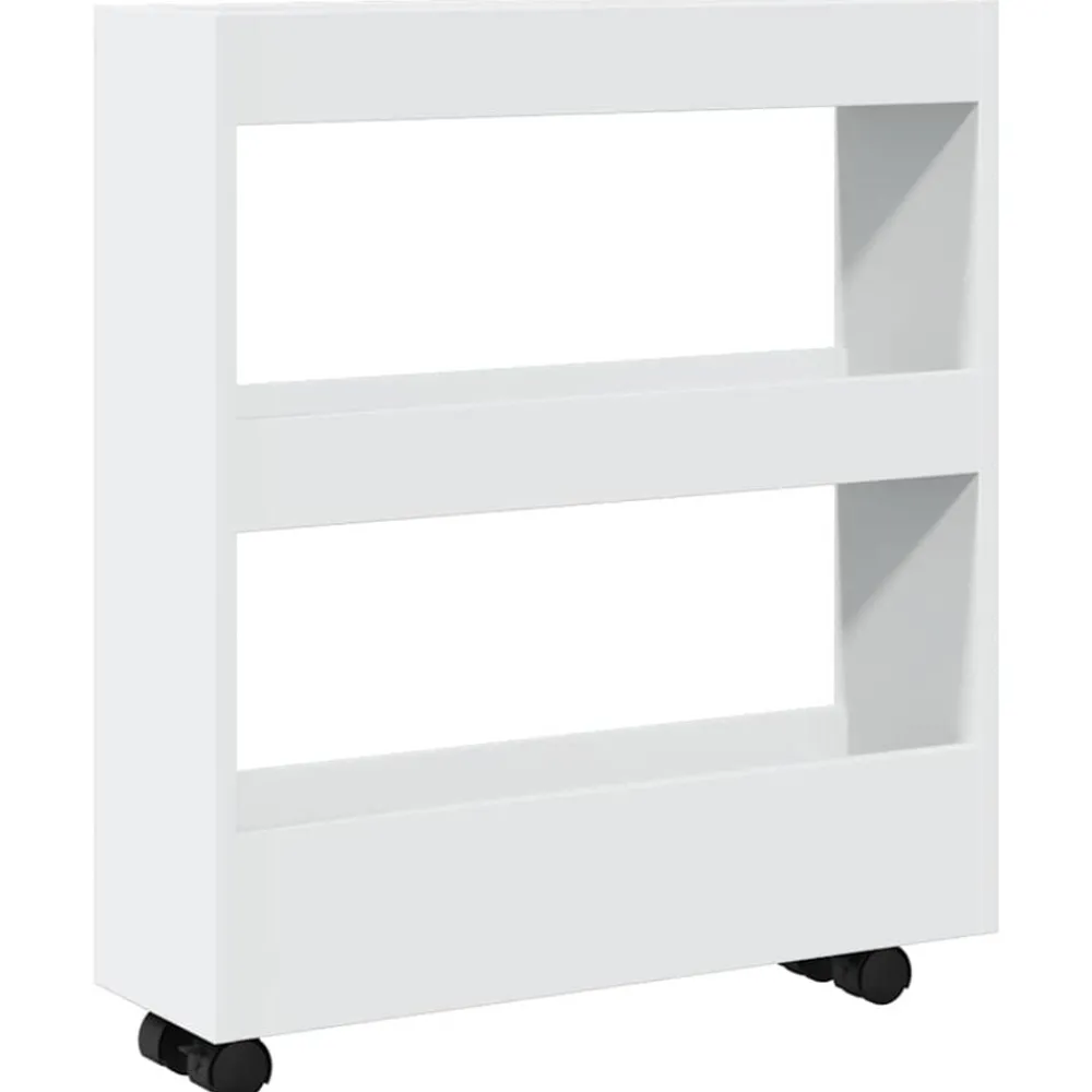 Smalle Opbergtrolley 3 Laden Bewerkt Hout>vidaXL Best