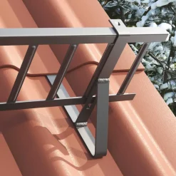 Tuinafscheidingen*vidaXL Sneeuwbeveiligingsteun 29,5 x 3 x 34,5 cm Staal Antraciet